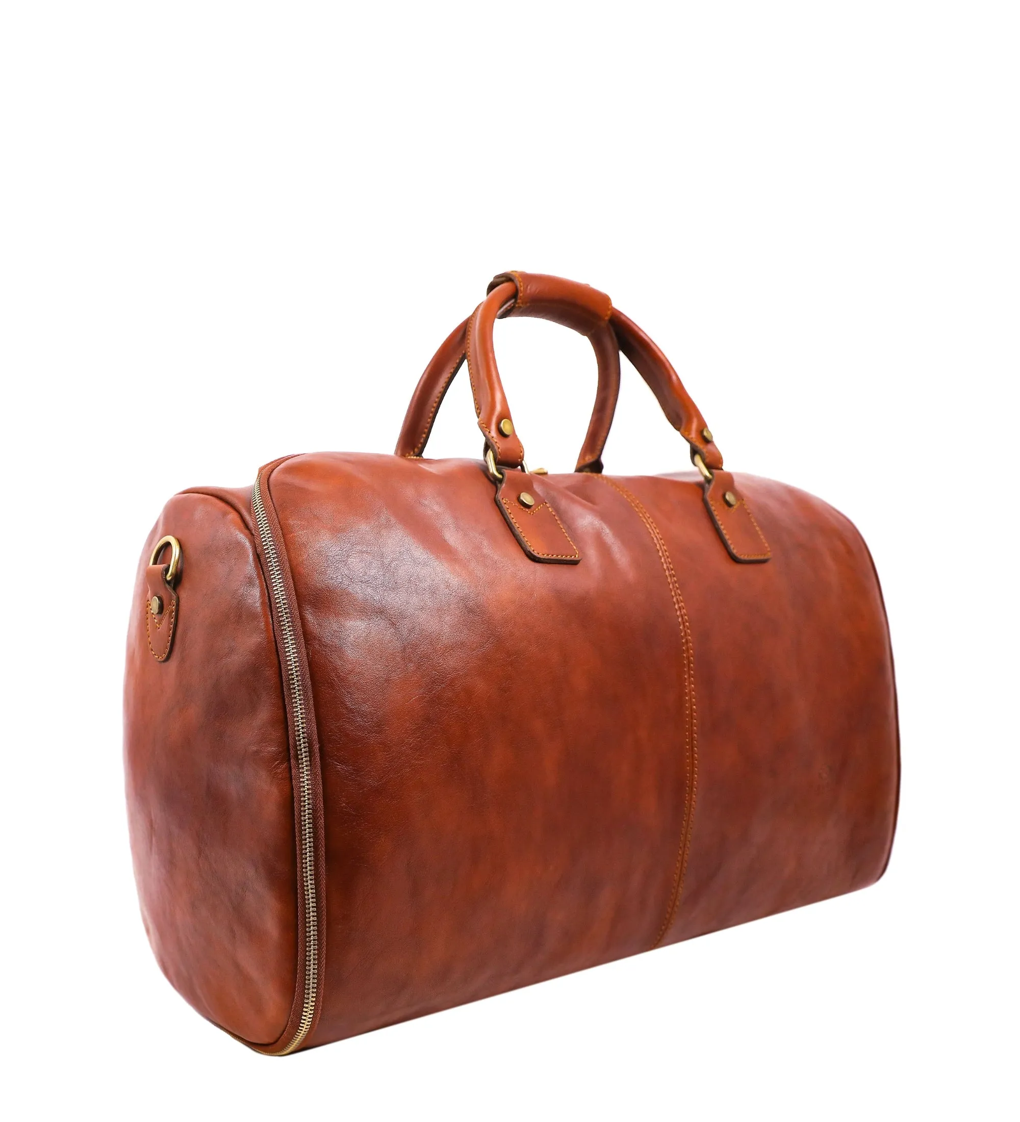 Leather Garment Bag Duffel Bag - Paradise Lost