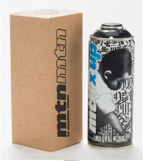 Mac & Retna Black Spray Paint Can Artwork by Montana MTN