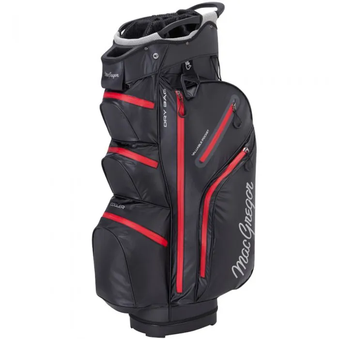 MacGregor MACTEC Water Resistant 10 inch Cart Bag - Black/Red