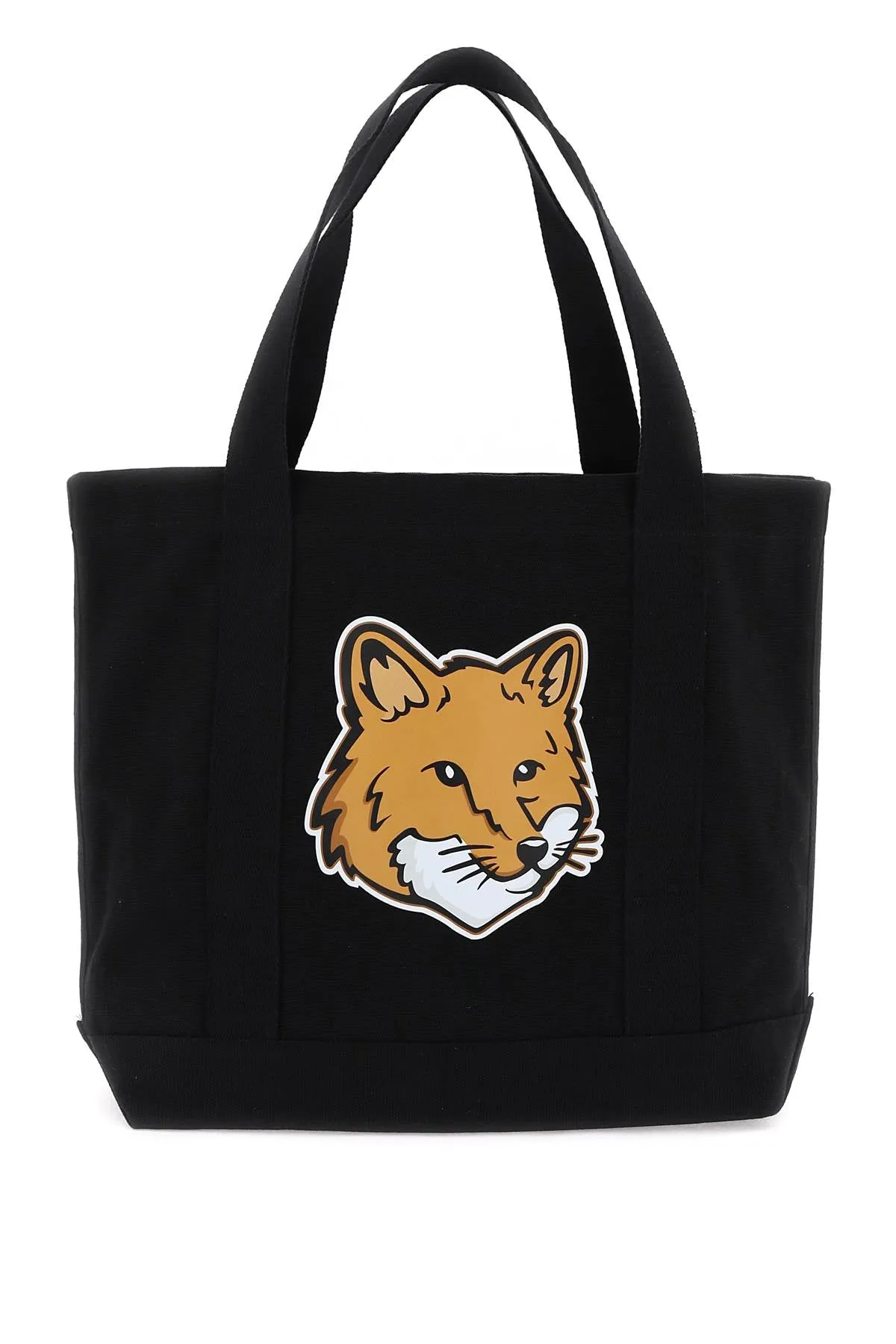 Maison Kitsune fox head tote bag