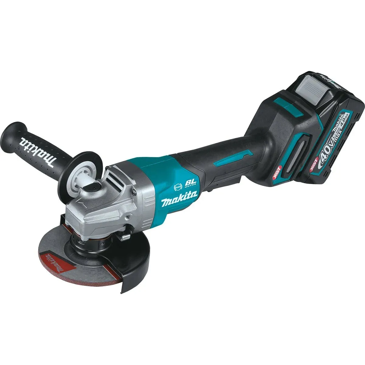 Makita 40V max XGT Brushless Cordless 4-1/2" / 5" Paddle Switch Angle Grinder Kit