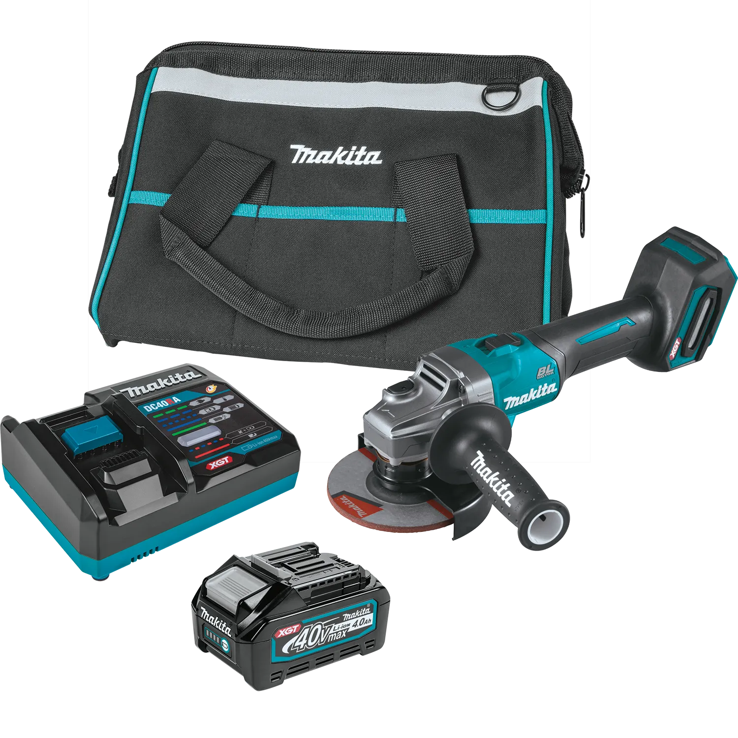 Makita GAG01M1 40V Max XGT 4-1/2" / 5" Angle Grinder Kit