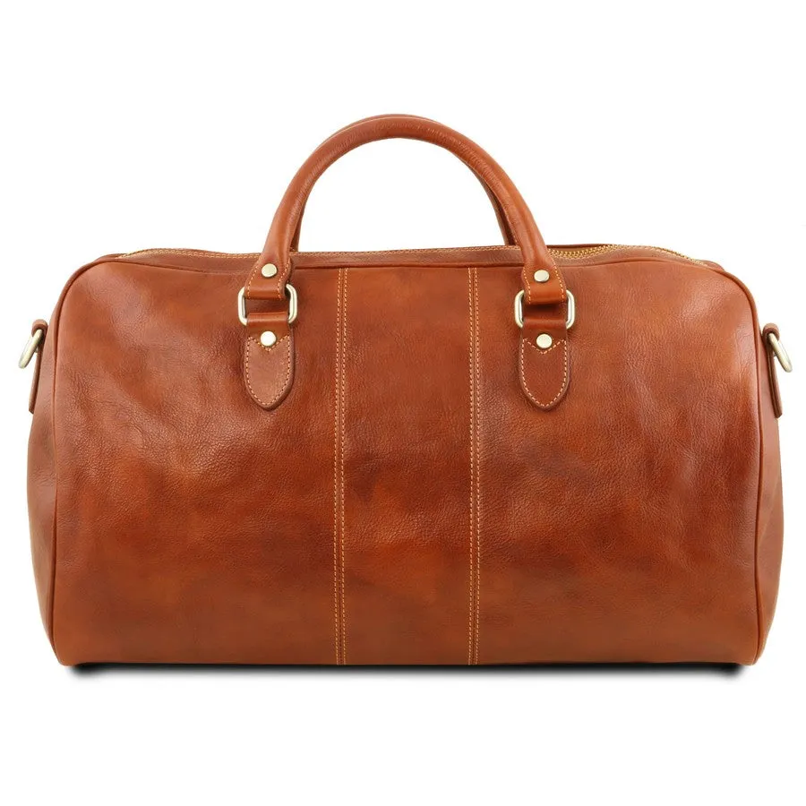 Marco Polo - Leather Duffle Bag Large And Travel Toiletry Bag