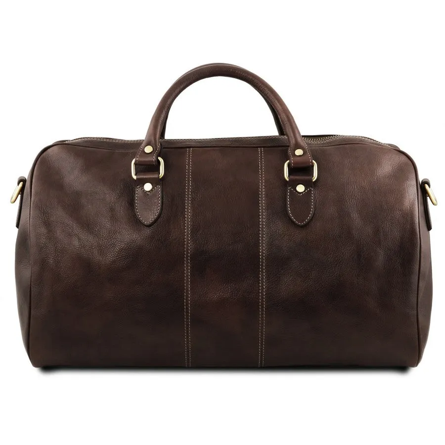 Marco Polo - Leather Duffle Bag Large And Travel Toiletry Bag