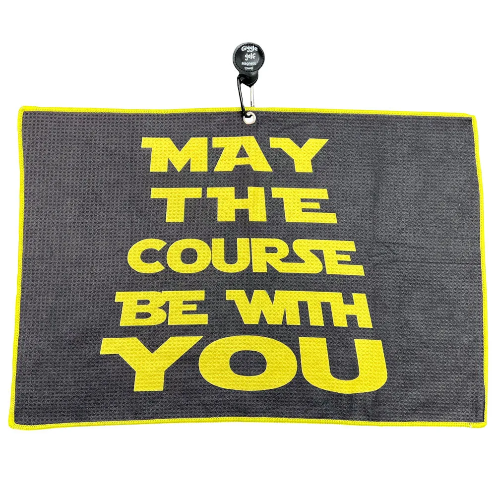 May The Course Be With You Magnetic Golf Towel, Tee Bag & Poker Chip