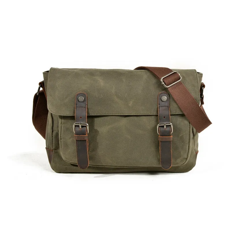 Men's Canvas DSLR Camera Messenger Bag