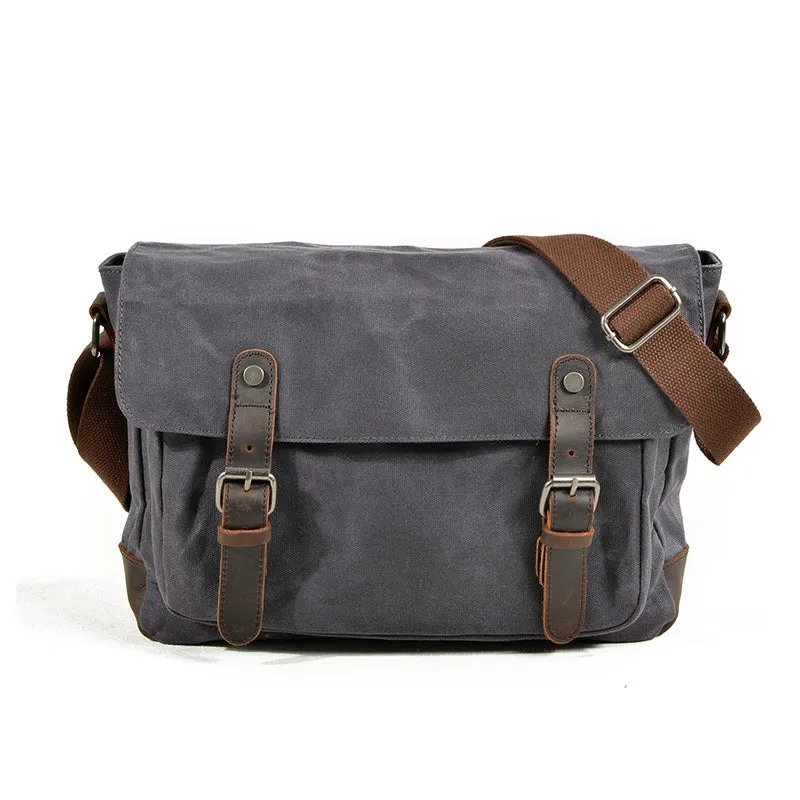 Men's Canvas DSLR Camera Messenger Bag