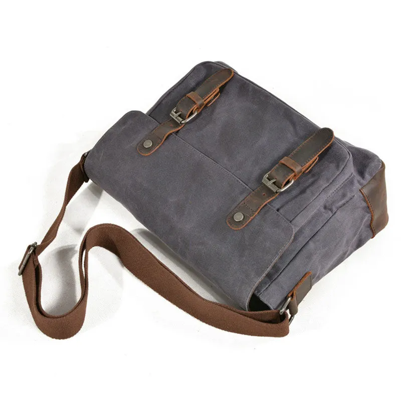 Men's Canvas DSLR Camera Messenger Bag