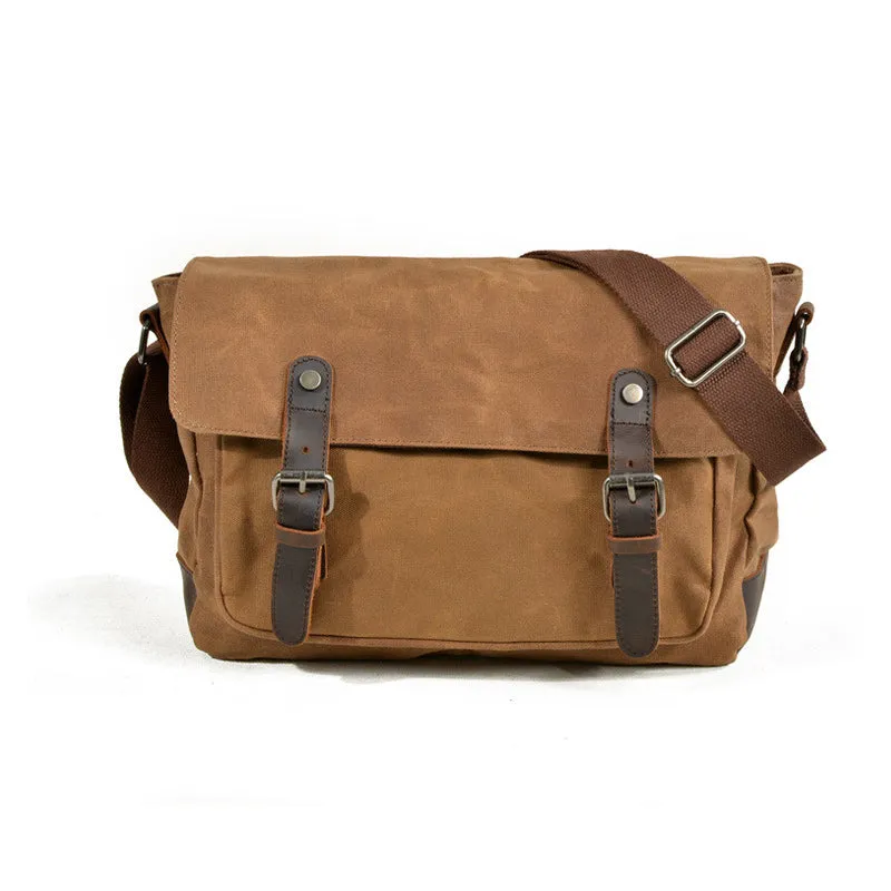 Men's Canvas DSLR Camera Messenger Bag