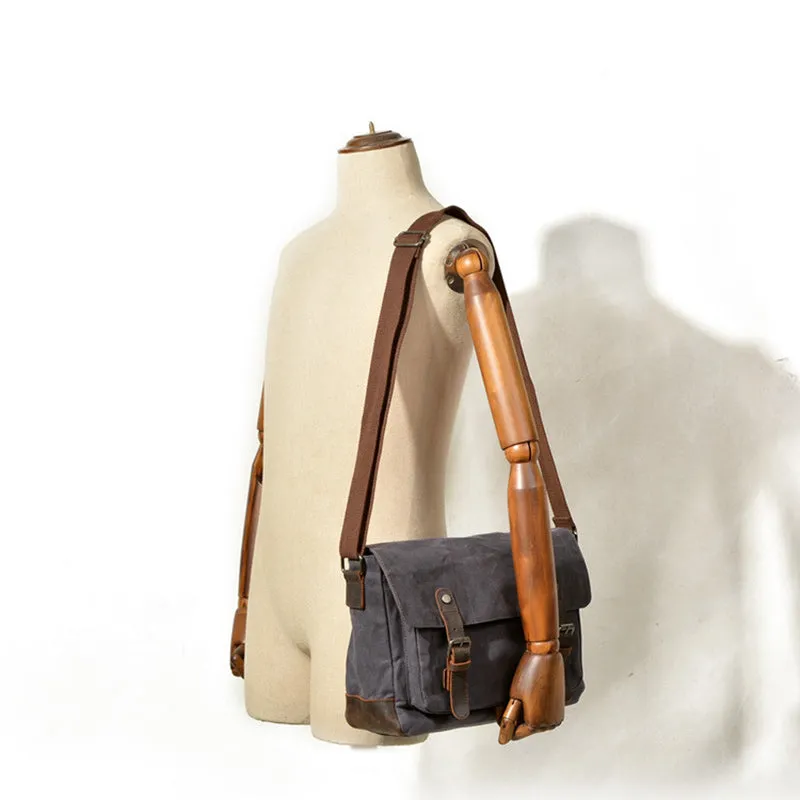 Men's Canvas DSLR Camera Messenger Bag