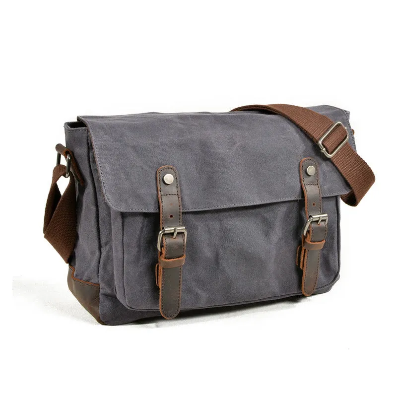 Men's Canvas DSLR Camera Messenger Bag