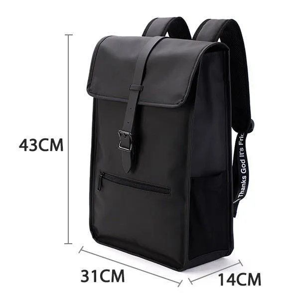 Men's Leather Cool Backpack CBTOS14 Laptop Waterproof Travel Bag