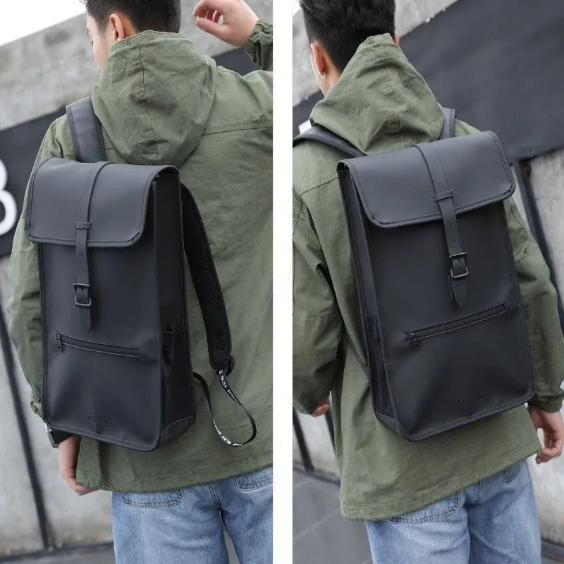 Men's Leather Cool Backpack CBTOS14 Laptop Waterproof Travel Bag