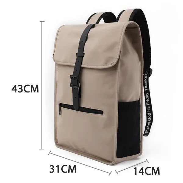 Men's Leather Cool Backpack CBTOS14 Laptop Waterproof Travel Bag