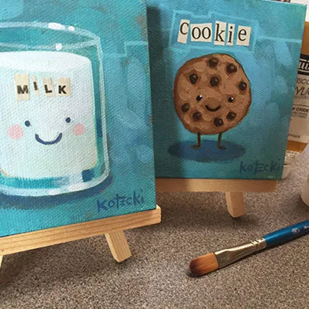 Milk & Cookie Original Art