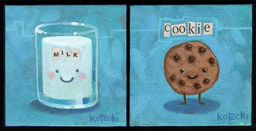 Milk & Cookie Original Art