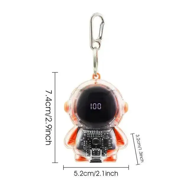 Mini Astronaut Keychain Power Bank