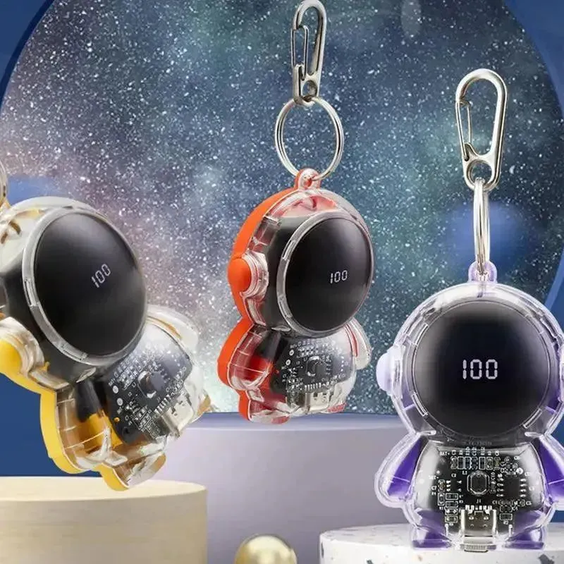 Mini Astronaut Keychain Power Bank