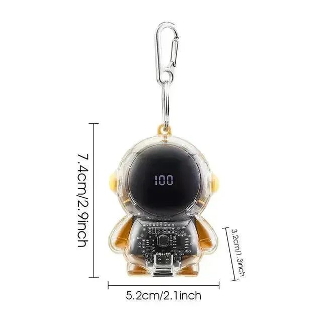 Mini Astronaut Keychain Power Bank