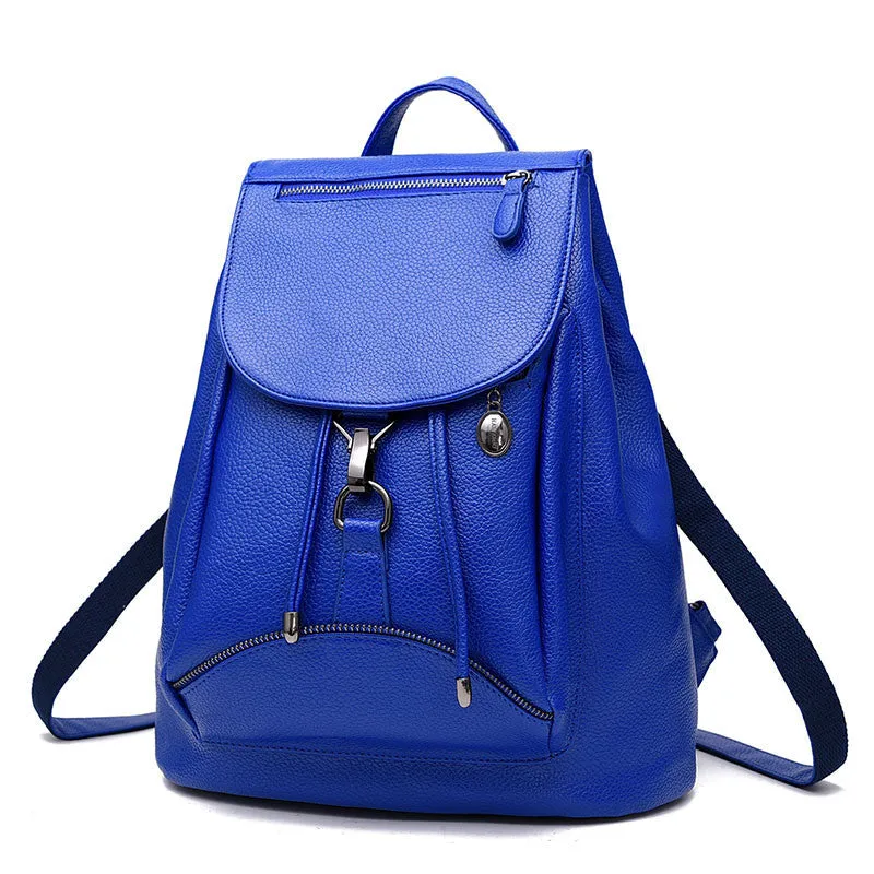 Mini Black Leather Backpack School Bags For Teenagers Girls 2016 Bagpack Women Mochilas Escolares Adolescentes Femininas