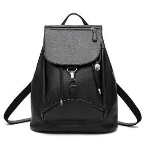 Mini Black Leather Backpack School Bags For Teenagers Girls 2016 Bagpack Women Mochilas Escolares Adolescentes Femininas