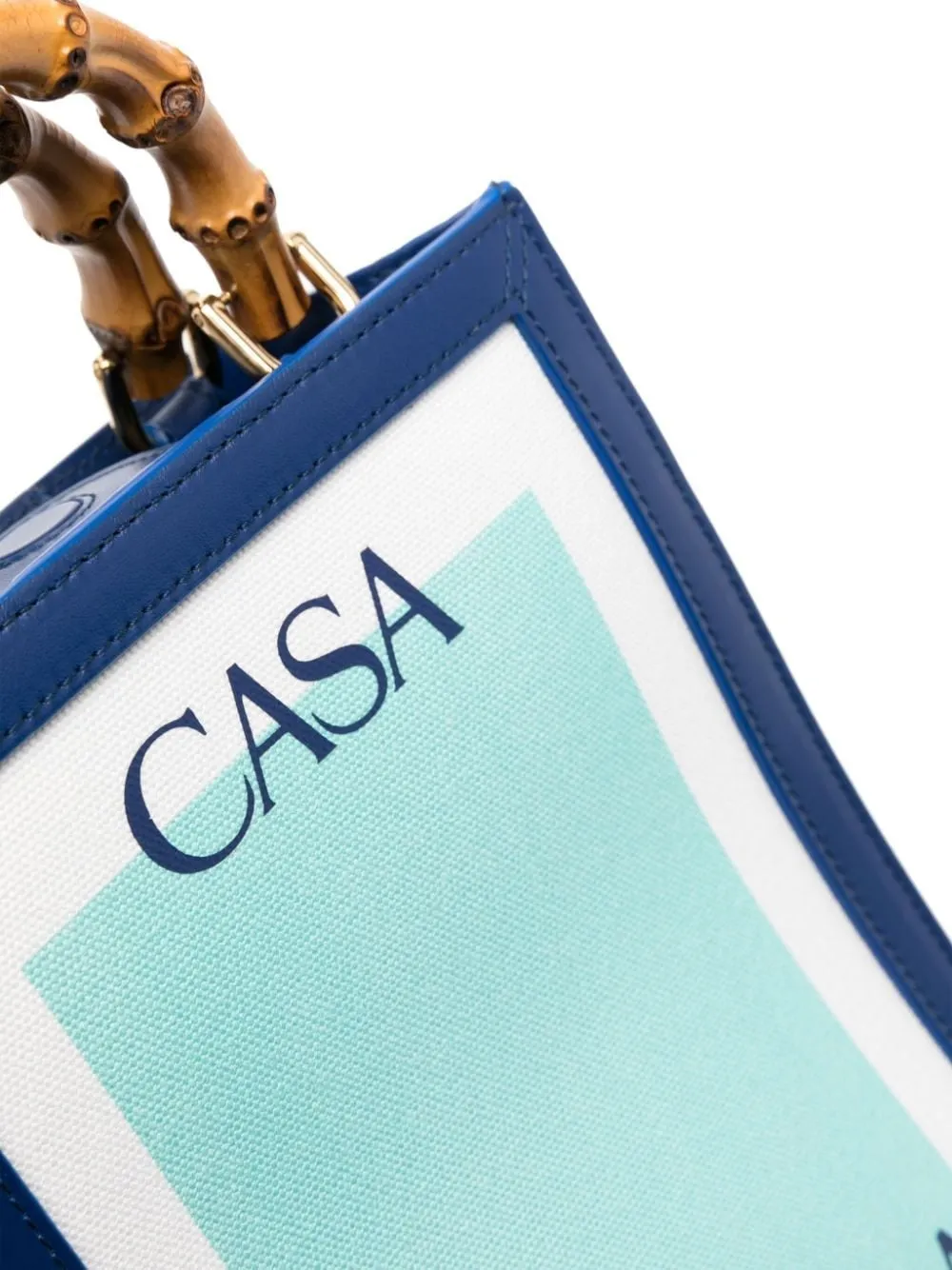 MINI CASA LOGO-PRINT CANVAS TOTE BAG