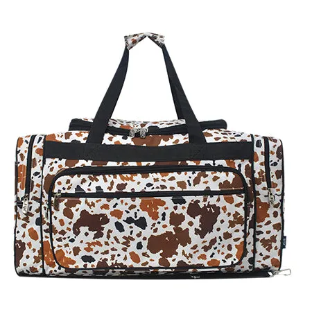 Mocha Cow NGIL Canvas 23" Duffle Bag