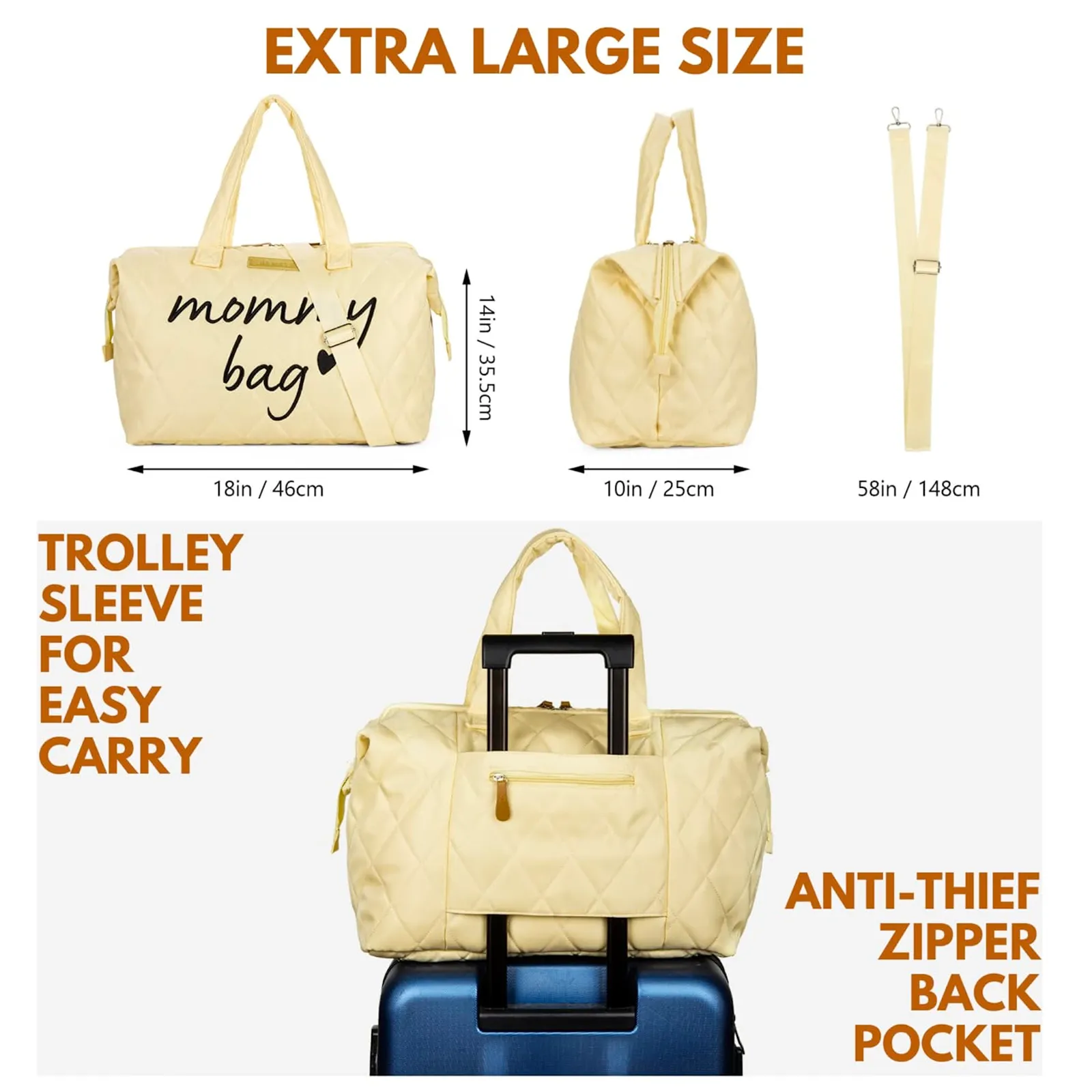 Mommy Bag for Hospital - Beige