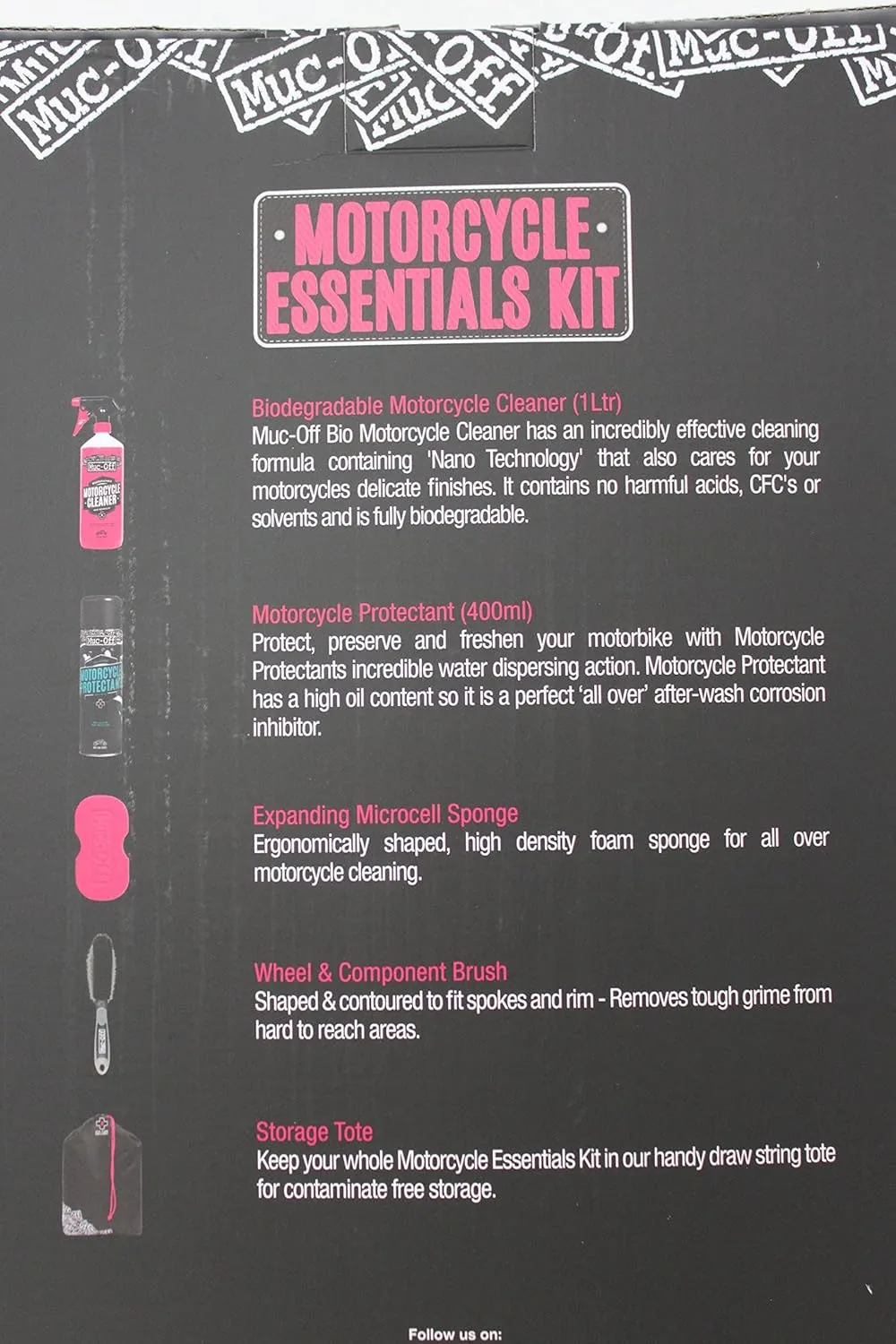 Muc-Off Motorcycle Essentials Cleaning Kit