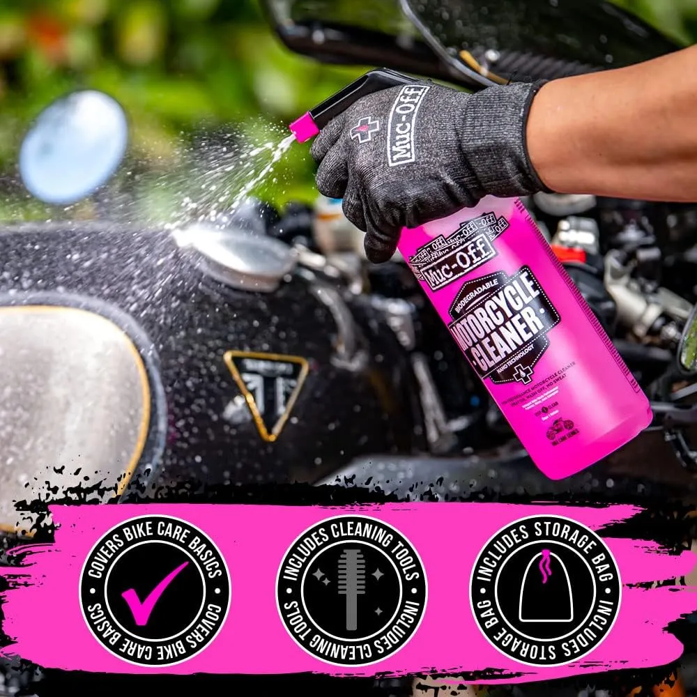 Muc-Off Motorcycle Essentials Cleaning Kit