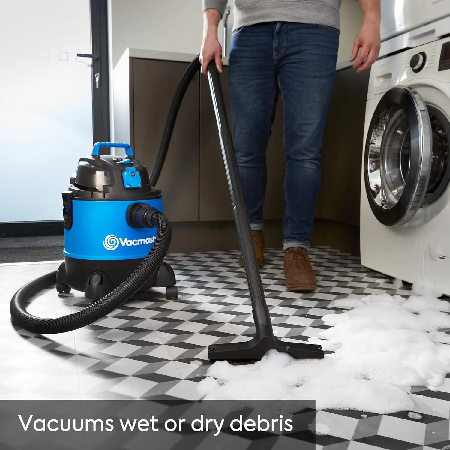 Multi 20 PTO Wet & Dry Vacuum Cleaner, 20 litre, 1250W motor, power take off socket, ideal for DIY, garage and car cleaning, 2 year guarantee