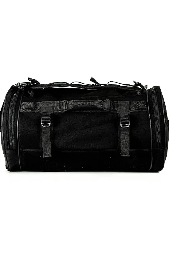 Neoprene in Black Rebel Round Duffle Backpack