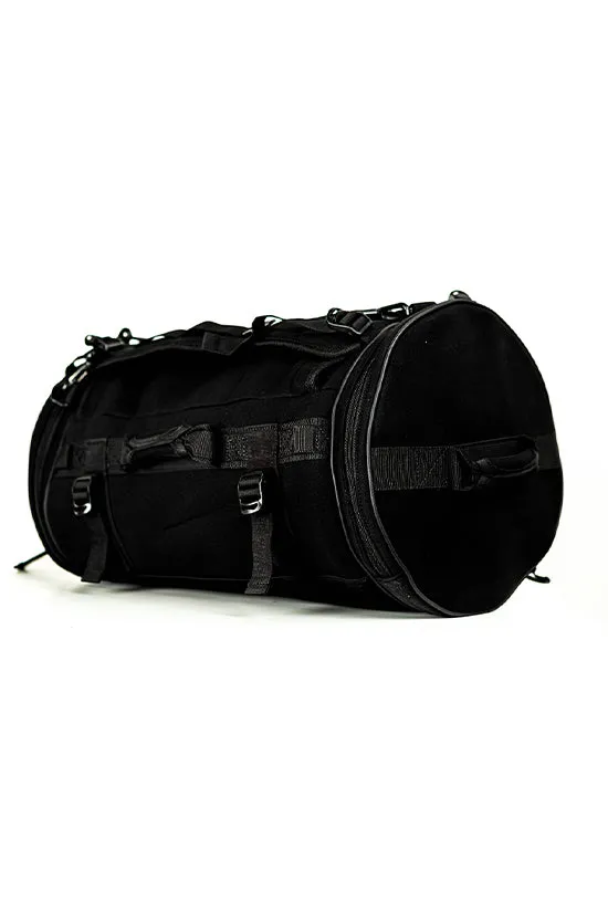 Neoprene in Black Rebel Round Duffle Backpack