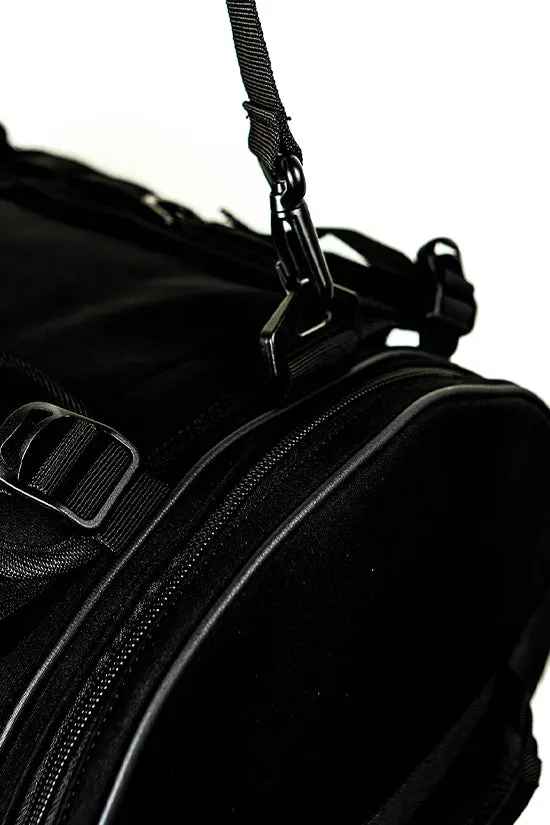 Neoprene in Black Rebel Round Duffle Backpack