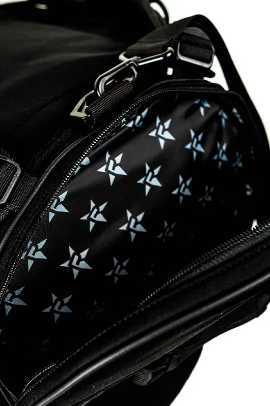 Neoprene in Black Rebel Round Duffle Backpack