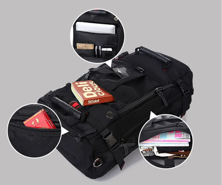 New double shoulder bag Oxford cloth bags male outdoor backpack large capacity baggage bag multifunction hiking bag