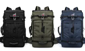 New double shoulder bag Oxford cloth bags male outdoor backpack large capacity baggage bag multifunction hiking bag