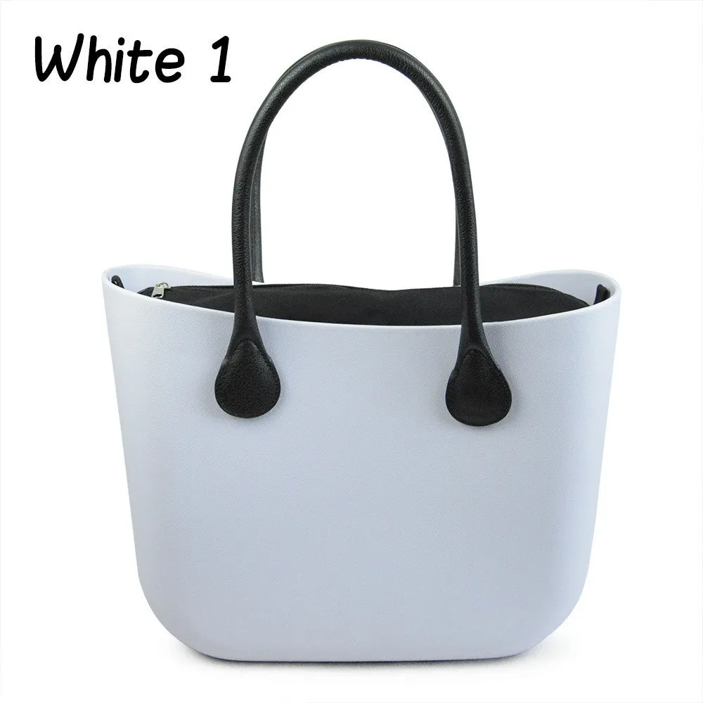 New O lady handbag Candy women's bags Nice silicone O rubber bagoutside EVA bag Rubber bags DIY without logo