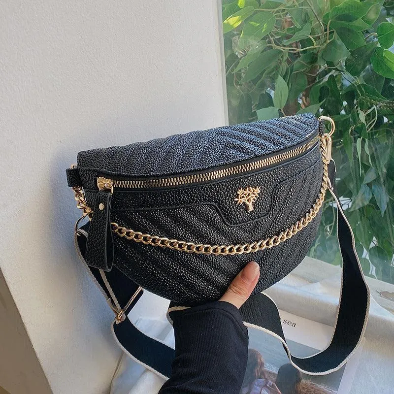 One-shoulder Chain Crossbody Bag