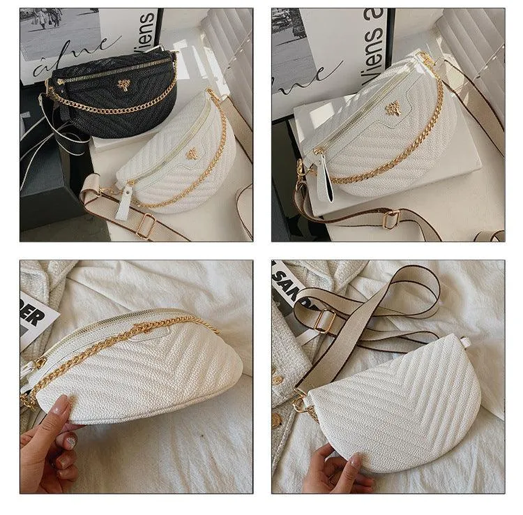 One-shoulder Chain Crossbody Bag