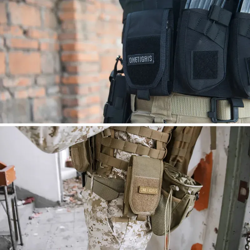 OneTigris MOLLE Tactical Hunting Waist Bag Smartphone Holder Pouch for iPhone6s SE iPhone6 Plus 8Plus iPhone X