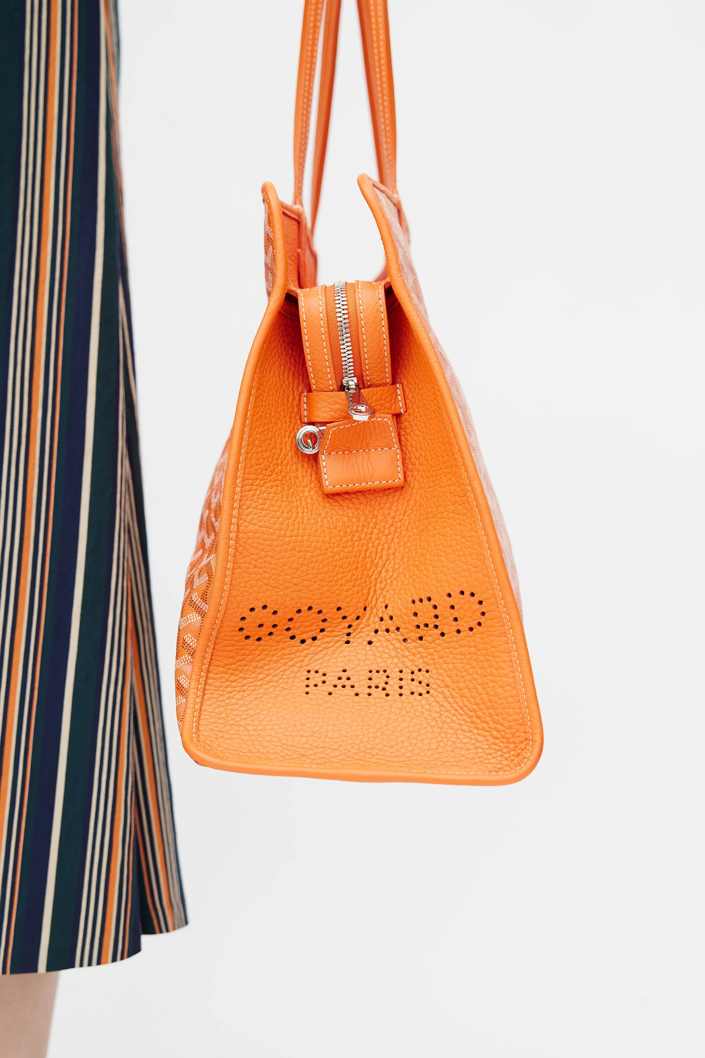 Orange Canvas & Leather Monogram Hardy PM Bag