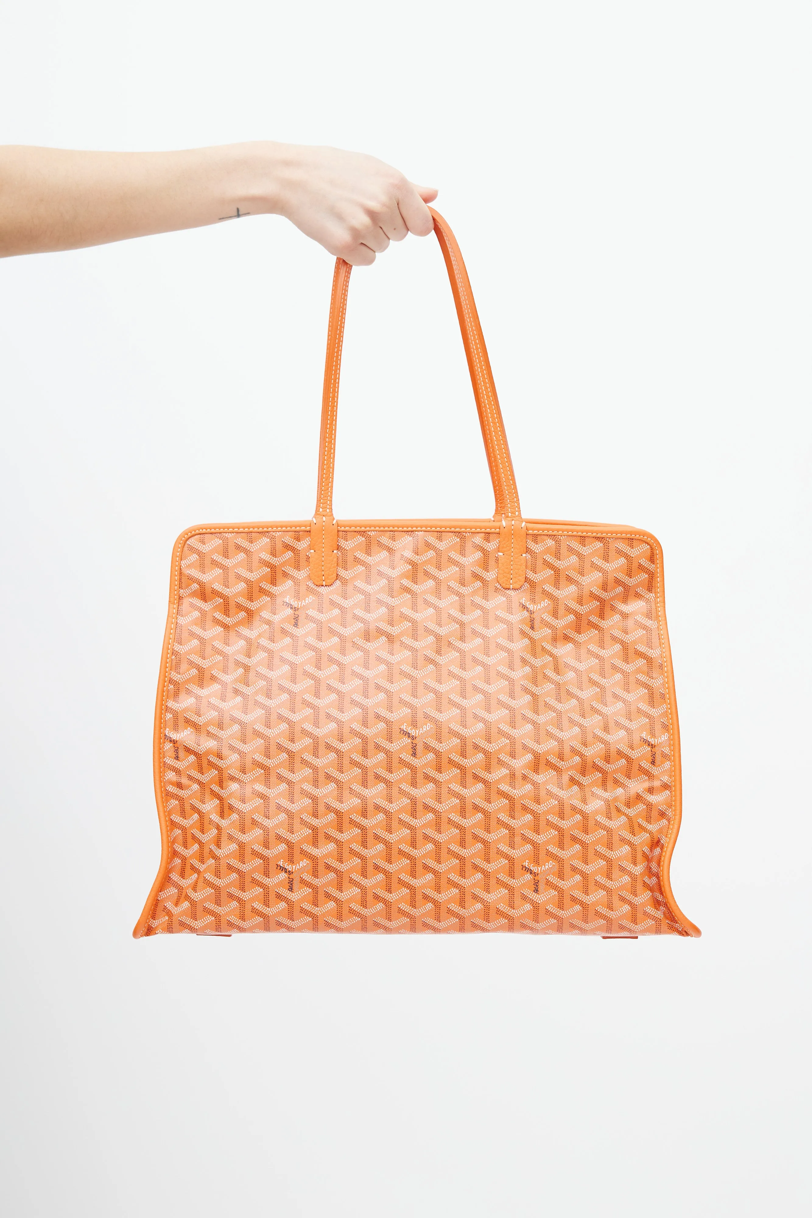 Orange Canvas & Leather Monogram Hardy PM Bag