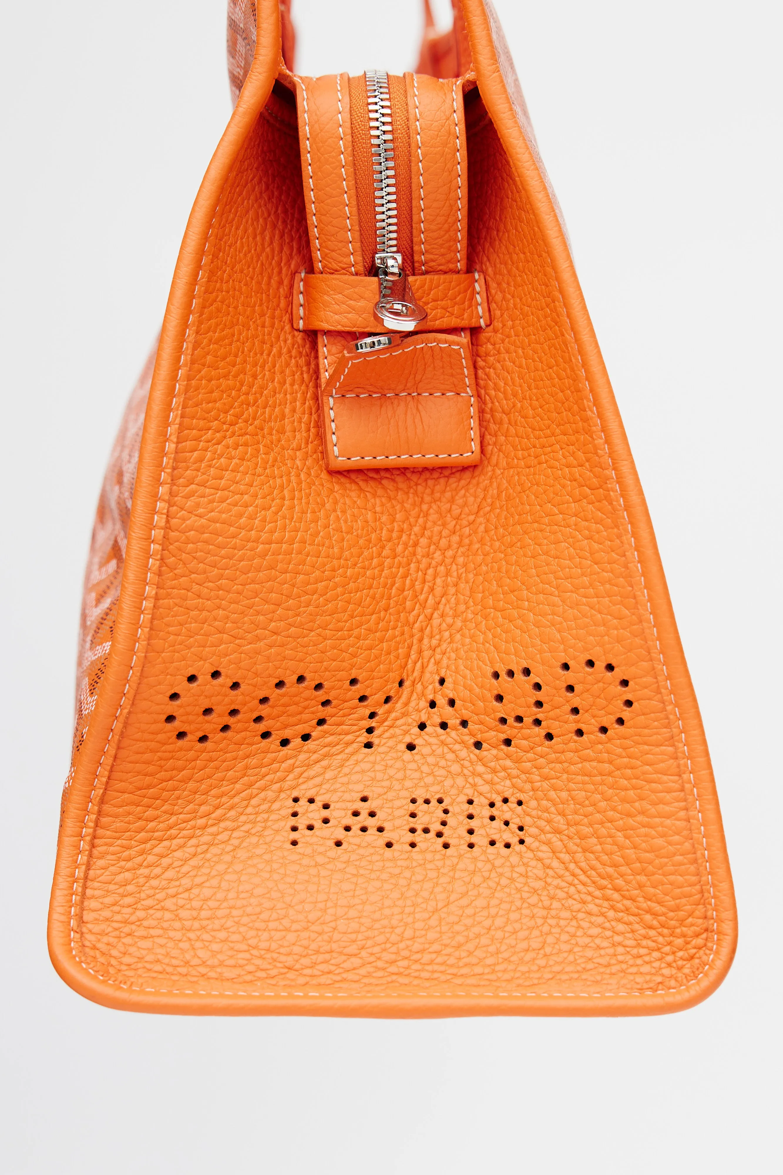 Orange Canvas & Leather Monogram Hardy PM Bag