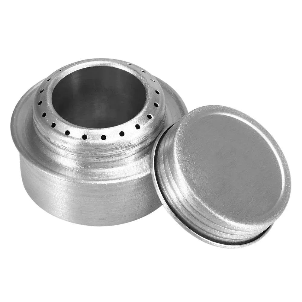 Outdoor Ultralight Folding Titanium Pot Stand Titanium Mini Alcohol Stove Burner for Outdoor Hiking Picnic Camping Stove