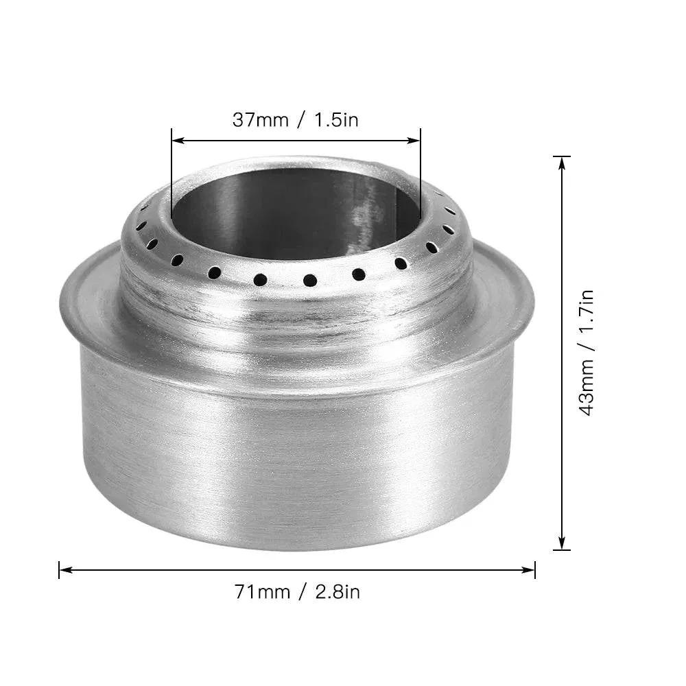 Outdoor Ultralight Folding Titanium Pot Stand Titanium Mini Alcohol Stove Burner for Outdoor Hiking Picnic Camping Stove