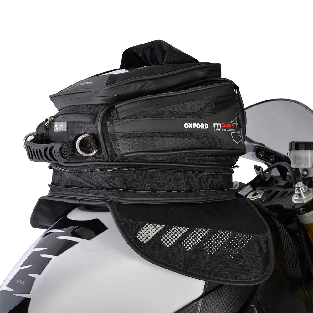 Oxford M15R Tank Bag Black Motorcycle Luggage