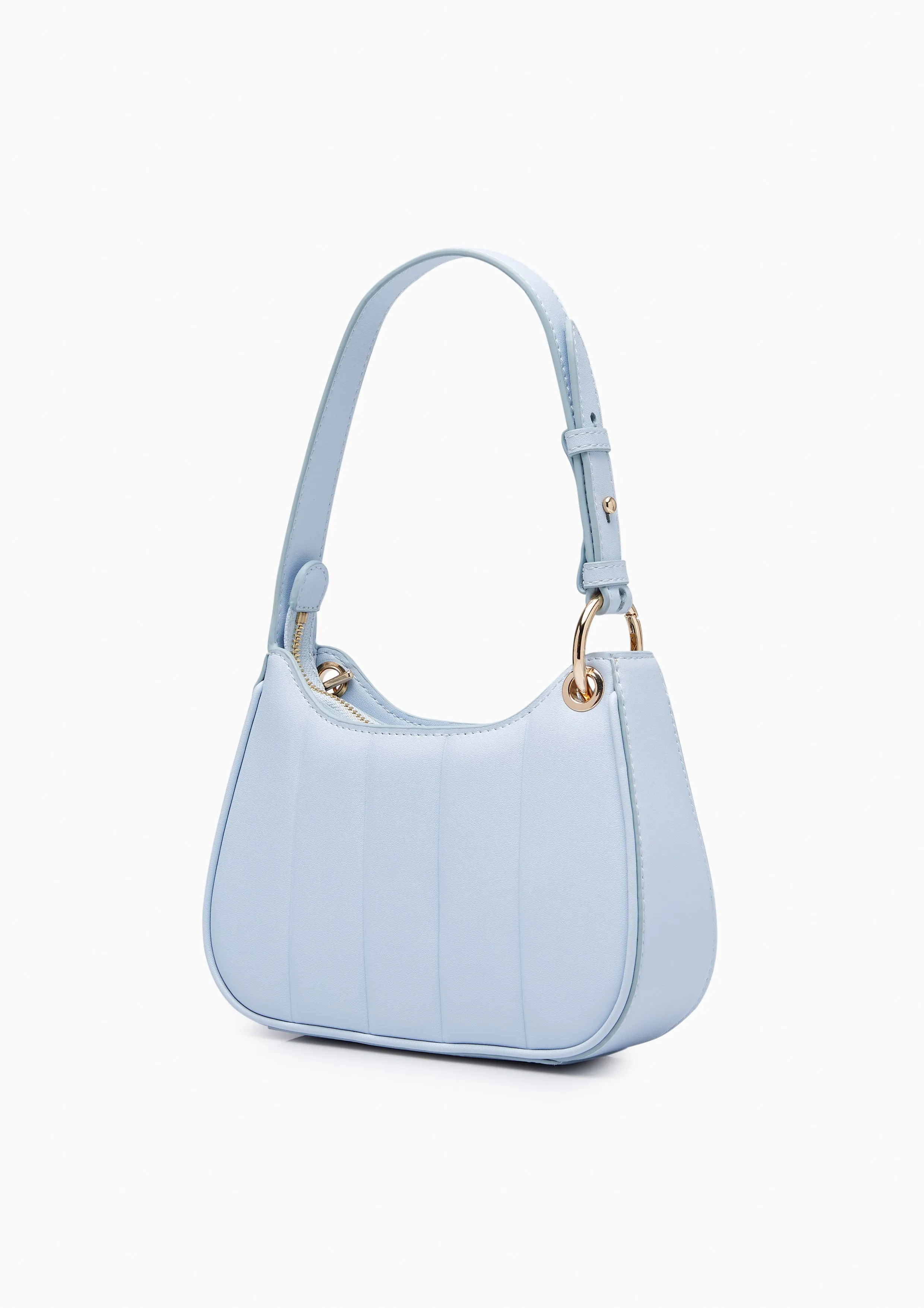 Patti Saddle Crossbody Bag - Light Blue