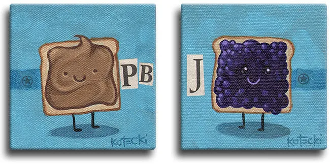 Peanut Butter & Jelly Original Art