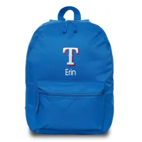 Personalized Texas Rangers Backpack